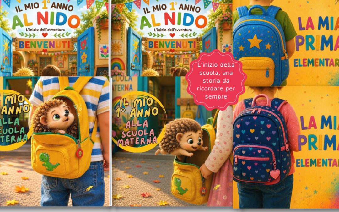 Libri personalizzabili per il primo giorno di scuola: storie per accompagnare ogni nuovo inizio e conservare per sempre i propri ricordi.