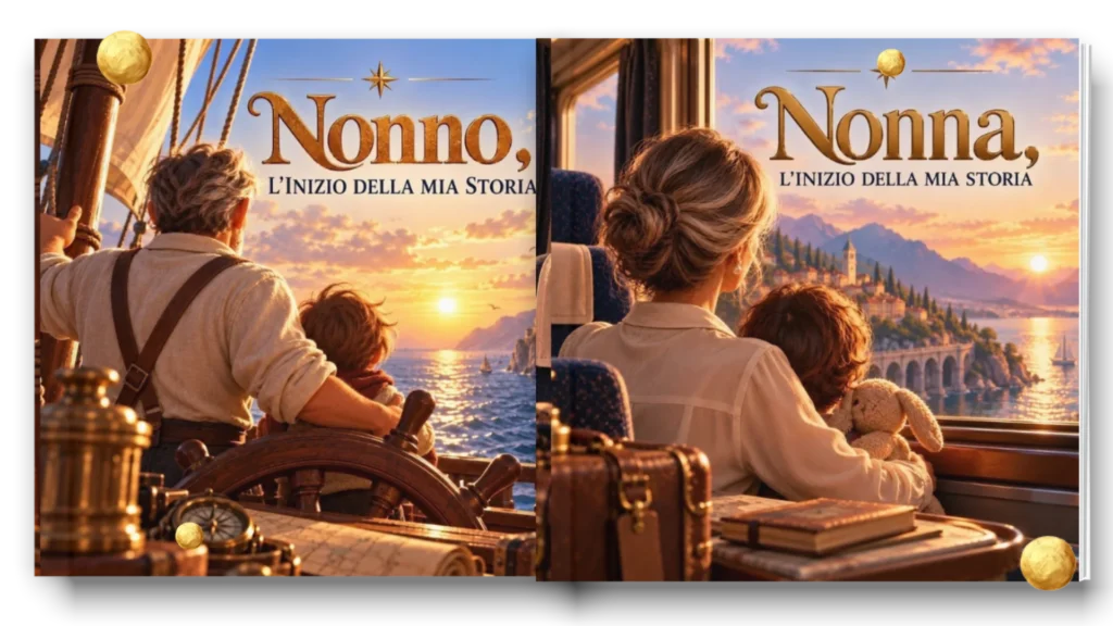 Un regalo originale per la Festa dei Nonni: un libro personalizzato che trasformi la loro vita in un’avventura appassionante.