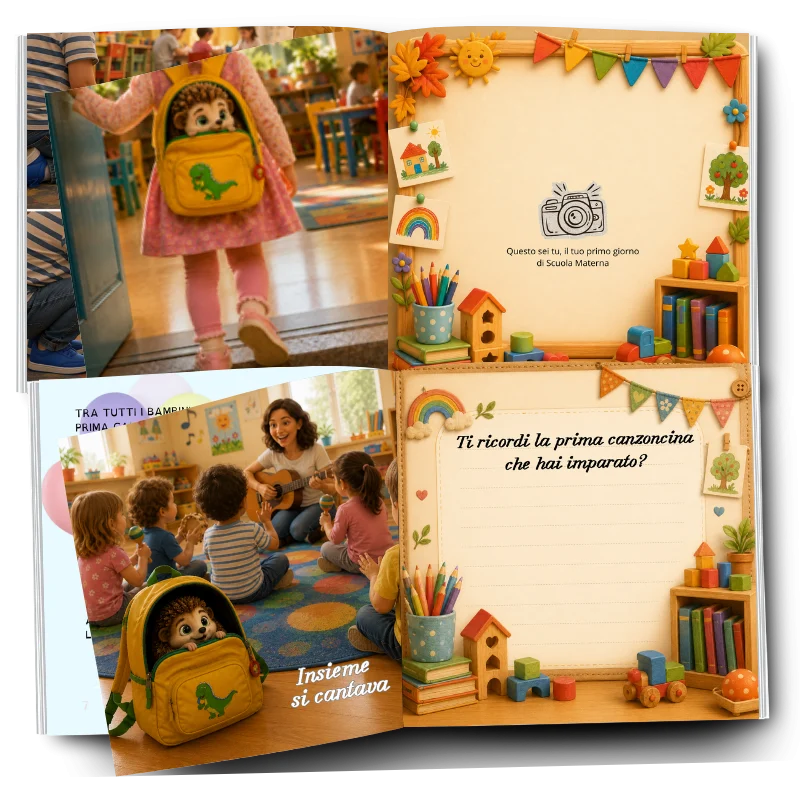IL MIO PRIMO ANNO ALLA SCUOLA MATERNA (versione femminile), immagine 3 di 3