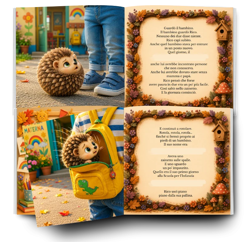 IL MIO PRIMO ANNO ALLA SCUOLA MATERNA (versione maschile), immagine 2 di 3