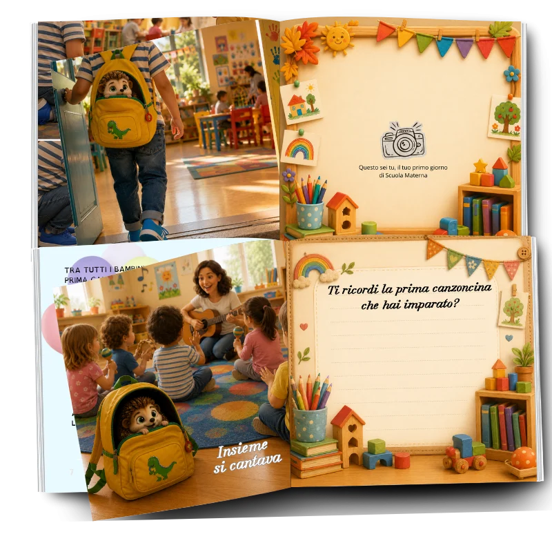 IL MIO PRIMO ANNO ALLA SCUOLA MATERNA (versione maschile), immagine 3 di 3