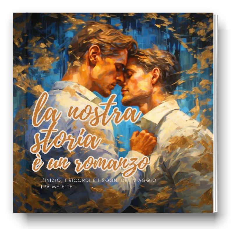 ‘La nostra storia è un romanzo’-Libro personalizzabile per coppie, immagine 1 di 3