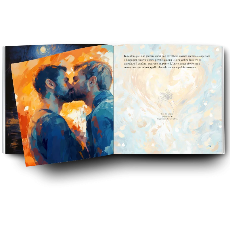 ‘La nostra storia è un romanzo’-Libro personalizzabile per coppie, immagine 3 di 3
