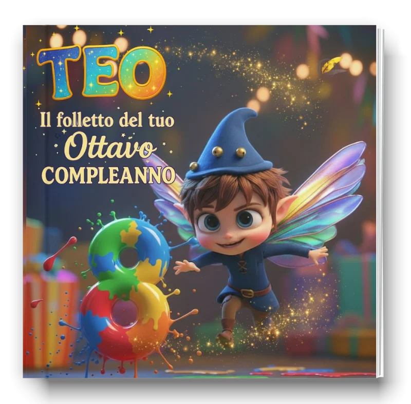 Teo, il folletto del tuo ottavo compleanno, immagine 1 di 4