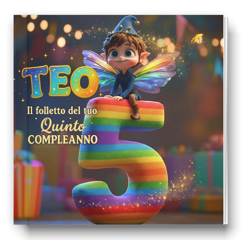 Teo, il folletto del tuo quinto compleanno, immagine 1 di 4