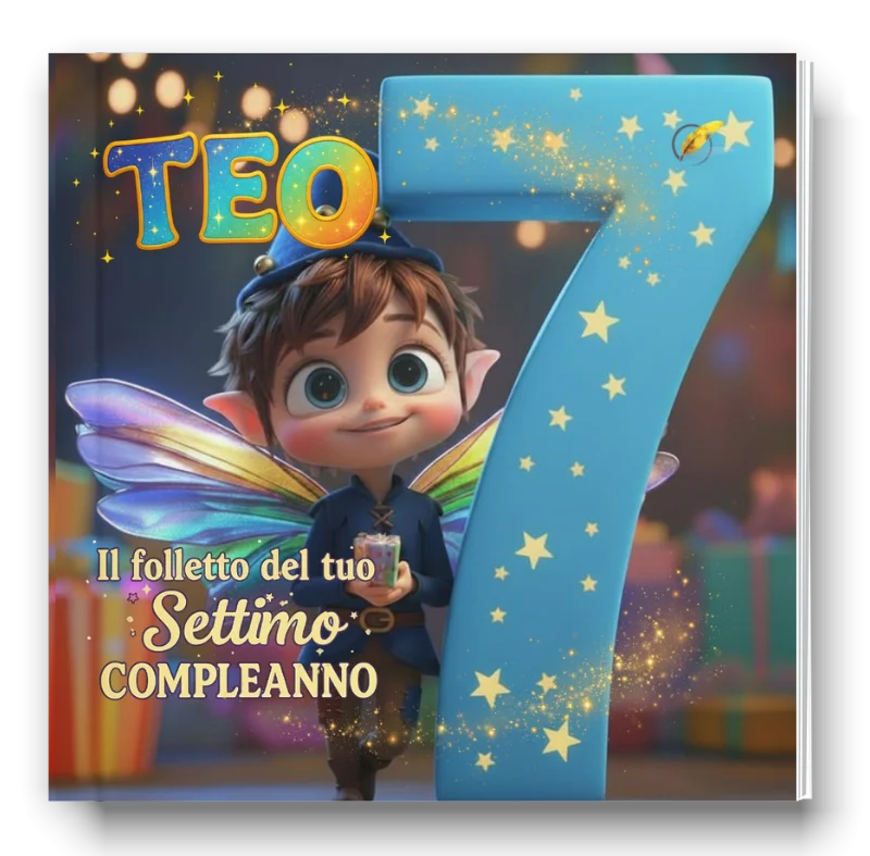 Teo, il folletto del tuo settimo compleanno, immagine 1 di 4