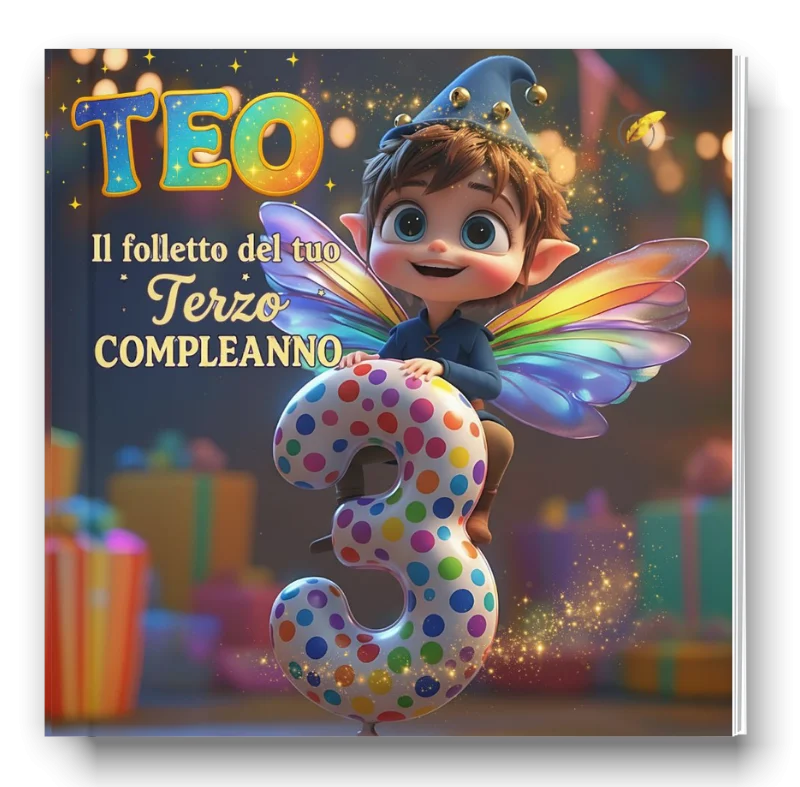 Teo, il folletto del tuo terzo compleanno, immagine 1 di 4